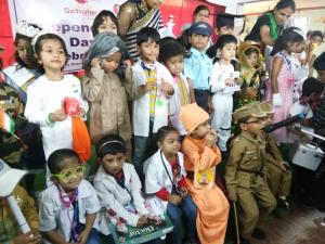 Independence Day celebrations (Fancy Dress Comp Classes Pre-Primary to Clasess II